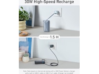 Anker 545 Nano Powerbank 10000mAh (sort) -B-Grade Demo tilbehør til mobiler & klokker