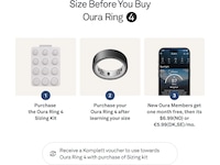 Oura Ring 4 Smart Ring str. 11 (stealth) -B-Grade Demo tilbehør til mobiler & klokker