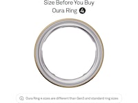 Oura Ring 4 Smart Ring str. 9 (gull) -B-Grade Demo tilbehør til mobiler & klokker