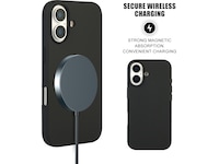 iiglo iPhone 17 Magnetic Silikondeksel (sort) Mobildeksel