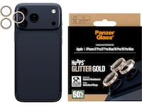 PanzerGlass iPhone 17 Pro / 17 Pro Max / 16 Pro / 16 Pro Max Hoops Linsebeskytter (glitter gold) Skjermbeskytter