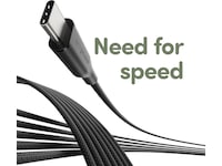 PanzerGlass Racing 60W USB-C kabel, 1,2m (sort) USB-kabler