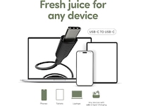 PanzerGlass Racing 60W USB-C kabel, 1,2m (sort) USB-kabler