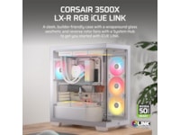 Corsair 3500X LXR LINK Mid Tower (hvit) Midi tower