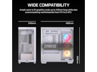 Corsair 3500X RSR ARGB Mid Tower (hvit) Midi tower