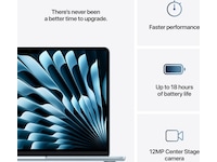 MacBook Air 13" M4 (2025) 256GB (himmelblå) -B-Grade Demo bærbar PC