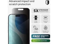 InvisibleShield Glass Elite Privacy Skjermbeskytter iPhone 17 Skjermbeskytter