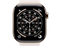 Apple Watch Series 11 GPS + LTE 46mm Titan (gullfarget) Smartklokker