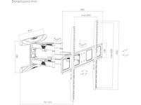Loeffen TV-veggfeste 43-100" 80kg Veggfeste & TV-stativ