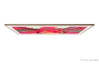 Samsung 85" ramme til The Frame og The Frame Pro (2021-2025, Beige Wood/Teak) -B-Grade Demo TV/projektor