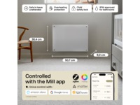 Mill Glass Smart WiFi Gen 4 panelovn 400W -B-Grade Demo hjem & fritid