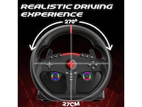 Subsonic 270 GT Gaming Ratt med Pedaler og Paddles Ratt og pedaler