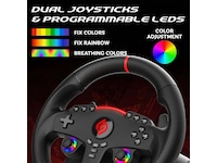 Subsonic 270 GT Gaming Ratt med Pedaler og Paddles Ratt og pedaler