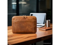 Andersson LPS-N3000 Laptop Sleeve 14" PU-skinn (brun) Ryggsekk, veske & mappe