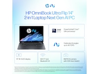 HP OmniBook Ultra Flip AI PC 14-fh0093no 14" 3K OLED Touch -B-Grade Demo bærbar PC