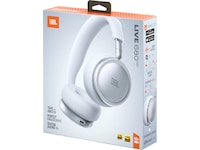JBL LIVE 680NC Trådløse on-ear hodetelefoner (vit) Hodetelefoner
