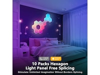 Mission SG Radiance H RGB Vegglampe 6 Paneler Led strips & underholdning