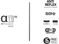LG 55" G5 AI 4K OLED Smart TV (2025) 20 - 49 tommer TV