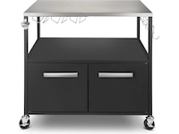 Austin and Barbeque Sidebord med oppbevaring Vogner til utendørsgriller
