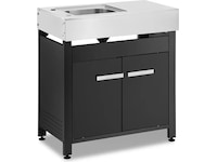 Austin and Barbeque Sidebord med Vask Vogner til utendørsgriller
