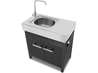 Austin and Barbeque Sidebord med Vask Vogner til utendørsgriller