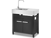 Austin and Barbeque Sidebord med Vask Vogner til utendørsgriller