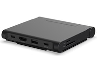 Satechi OnTheGo Foldable Stand Hub (Space Black) Dockingstasjon & USB-HUB
