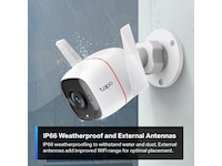 TP-Link Tapo C310 WiFi utendørs overvåkningskamera (hvit) - 2pk Overvåkningskameraer