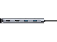 Targus 140W USB-C Dual Video Mobile Dock (Silver) Dockingstasjon & USB-HUB