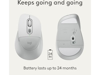 Logitech Signature Comfort M850 L trådløs mus (hvit) Mus