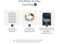 Oura Ring 4 Smart Ring str. 8 (rosegull) -B-Grade Demo tilbehør til mobiler & klokker