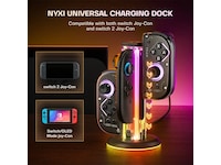 NYXI Zeus Nintendo Switch 1 & 2 ladestasjon Tilbehør til spillkonsoller