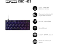 Sony INZONE KBD-H75 Gaming Tastatur 75% TKL Gamingtastatur