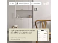 Mill Smart WiFi Gulvtermostat 2-pack (matt hvit) Tilbehør til varme