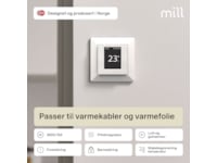 Mill Smart WiFi Gulvtermostat 2-pack (matt hvit) Tilbehør til varme
