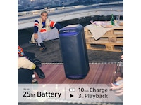 Sony SRS-XV800 Trådløs Høyttaler 2-pack (Sort) Trådløs / Bluetooth-høyttaler