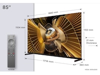 TCL X11L 85” SQD-Mini LED 4K Smart TV (2026) Over 80 tommer TV