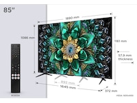 TCL 85" Q6C Premium QD-MiniLED TV (2026) Over 80 tommer TV