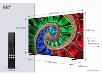 TCL 98" RM7L RGB-Mini LED Smart TV (2026) Over 80 tommer TV