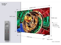 TCL 115" RM9L RGB-Mini LED 4K Smart TV (2026) Over 80 tommer TV