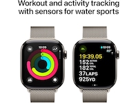 Apple Watch Series 10 GPS + LTE 42mm Titan (naturlig) -B-Grade Demo klokker
