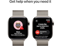 Apple Watch Series 10 GPS + LTE 42mm Titan (naturlig) -B-Grade Demo klokker