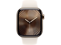 Apple Watch Series 10 GPS + LTE 42mm Titan (gull) -B-Grade Demo klokker