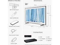 Samsung 85" The Frame Pro Neo QLED 4K Mini LED Smart TV (2026) Over 80 tommer TV