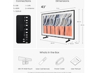 Samsung 43" The Frame QLED 4K Smart TV (2026) 20 - 49 tommer TV