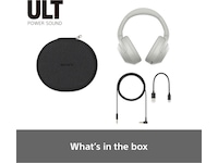Sony ULT WEAR trådløse hodetelefoner Over-Ear (hvit) + Sony WI-C100 Hodetelefoner