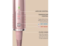 Shark HT302EUPK Glossi 2-i-1 varmebehandler & hårglatter (Pink) Hårpleie & styling