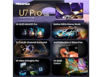 Hisense 65" U7S PRO MiniLED Smart TV (2026) 60 - 69 tommer TV