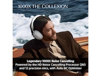 SONY 1000X THE COLLEXION Over-Ear Hodetelefoner (platina) Hodetelefoner