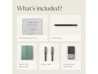 reMarkable Paper Pure 10,3" + Marker Plus + Sleeve Folio (mist green) Digitale notatblokker